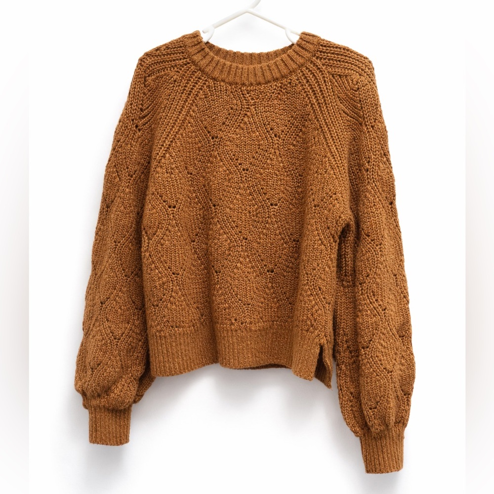 Kids Cozy Brown Knit Sweater